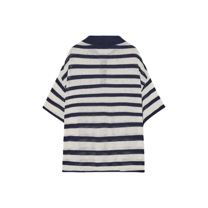 ZARA Polo Shirts Women's Stripes-1
