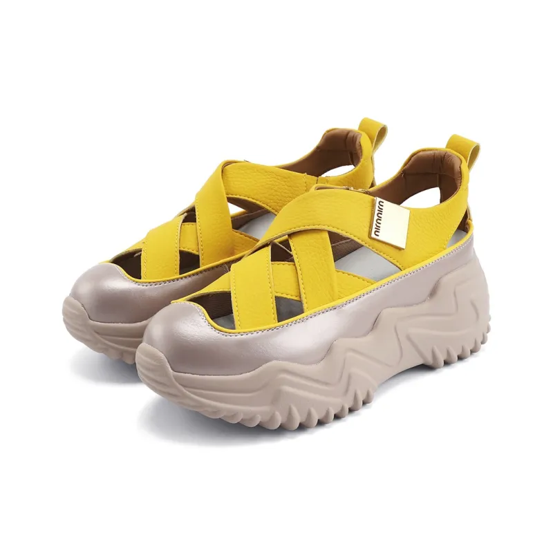 TOM TAILOR Huang Yaobo Trendy Platform Sandal Height Increasing Breathable Low Top Casual Shoes Women's-1