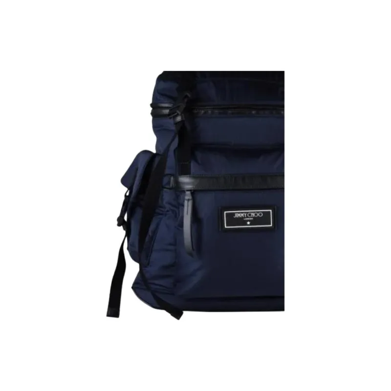 Jimmy Choo Label Backpack Men's Dark Blue-2