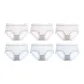 6 Pack (Light Tile Gray 3+Smoke Gauze Blue 3)