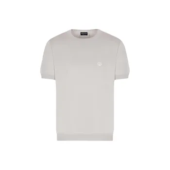 GIORGIO ARMANI Short sleeved Silk cotton Jumper