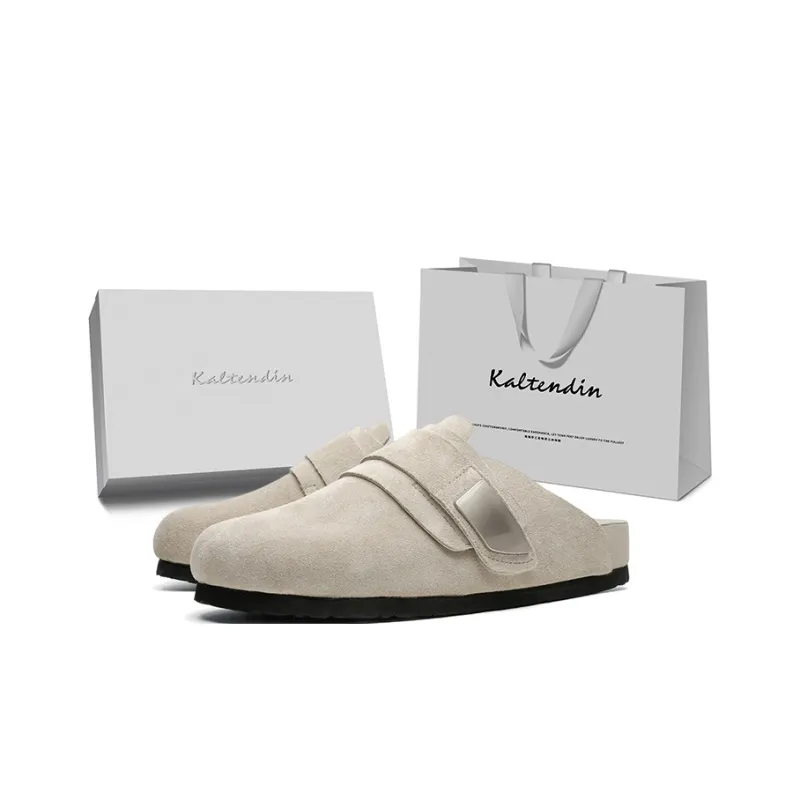 Kaltendin Metal Closed Toe Slippers Unisex-20