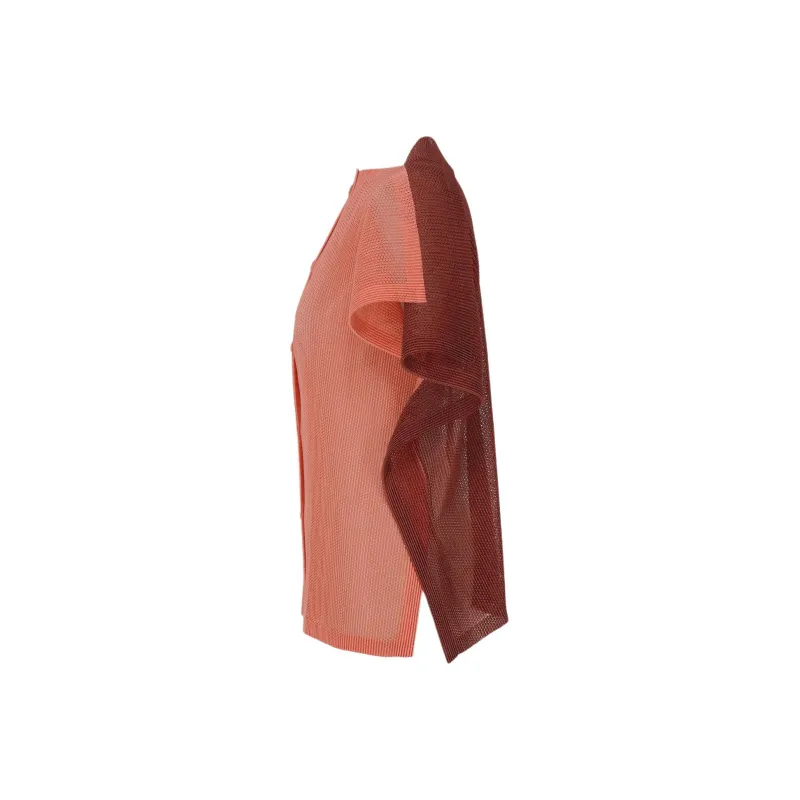 PLEATS PLEASE ISSEY MIYAKE Regular T Shirt Women's Orange-2