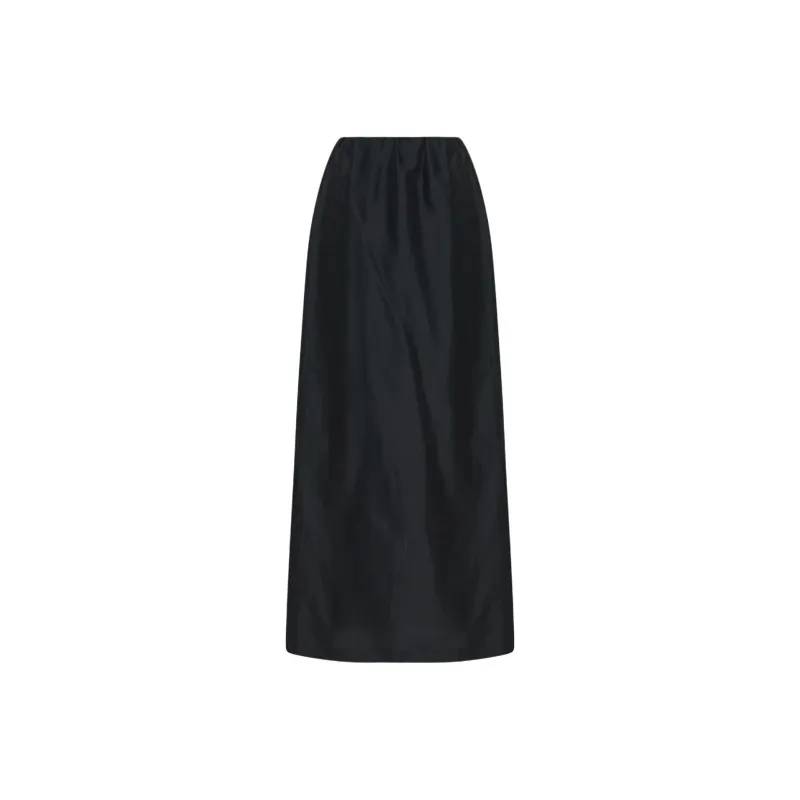 THE ROW Casual Long Skirt Women's Black-0