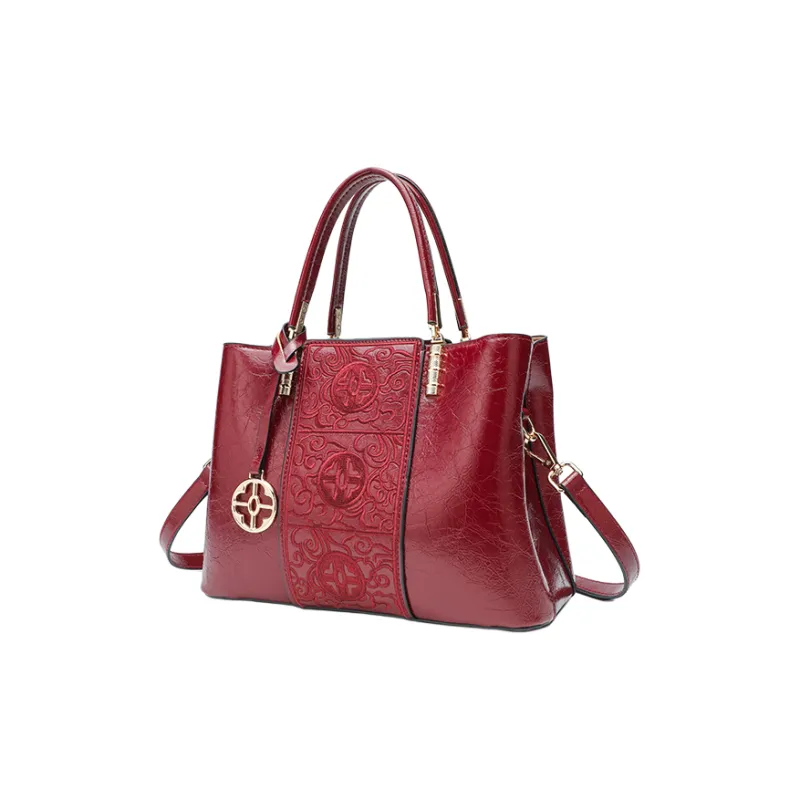 Pivsnu Synthetic Leather Shoulder Bag, Handbag Women's Red-2