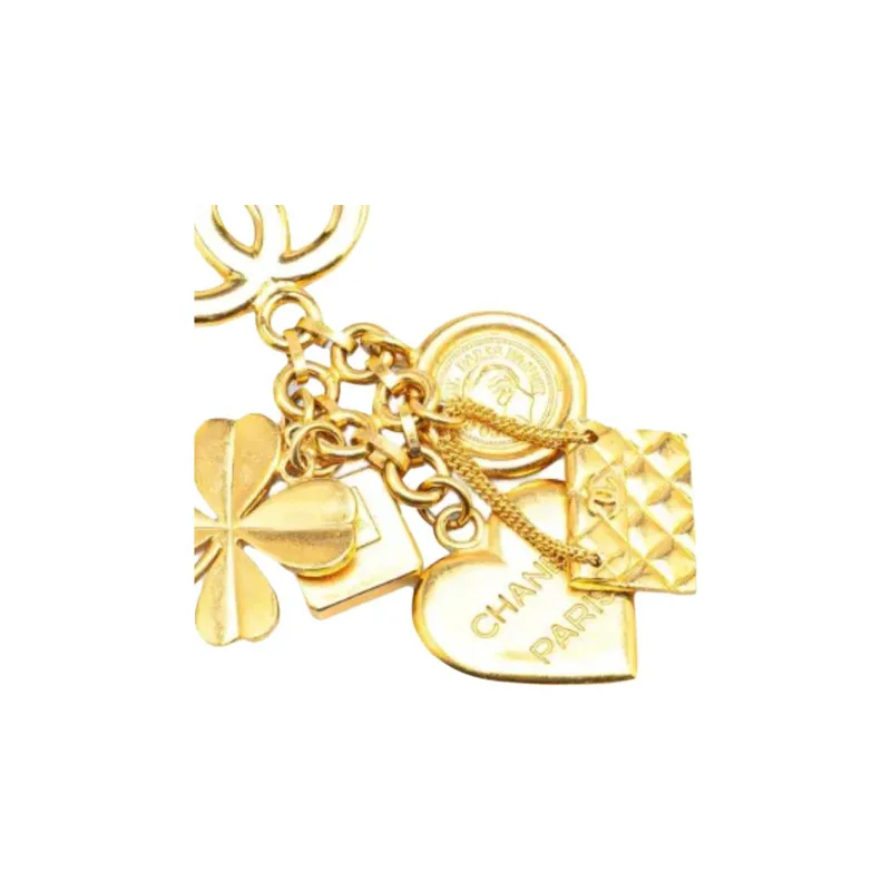 CHANEL 1995 Plated Cc Iconic Lucky Charms Brooch Costume Brooch-2