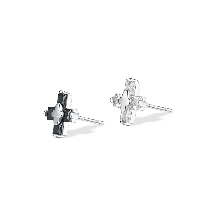 ETAHLOVE S925 Silver Stud Earrings Unisex-12