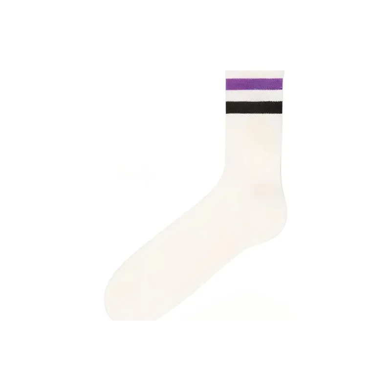 CELINE Mid-Calf Socks Unisex 1 Pack White-1