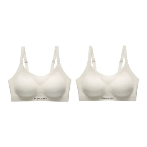 Cotton Gene 밀크 화이트+밀크 화이트 여성 브래지어