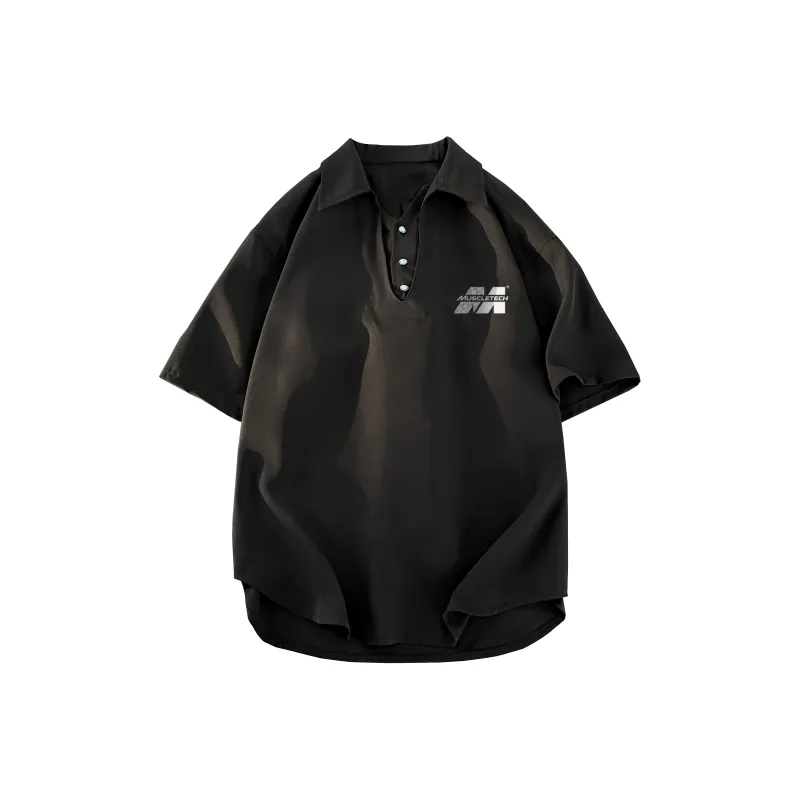 MUSCLETECH Polo Shirts Unisex Black-0