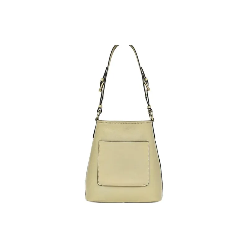 RADLEY Cow Leather Bucket Bags Crossbody Bag Shoulder Bag Medium Size Women's Beige-1