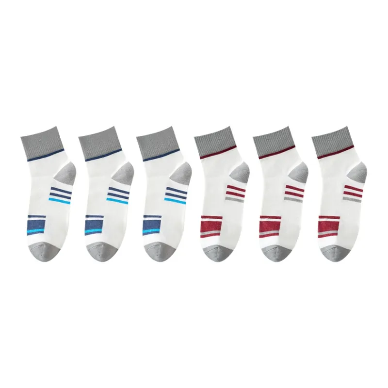 H YXIANG Mid Calf Socks Men's 6 Pack-9