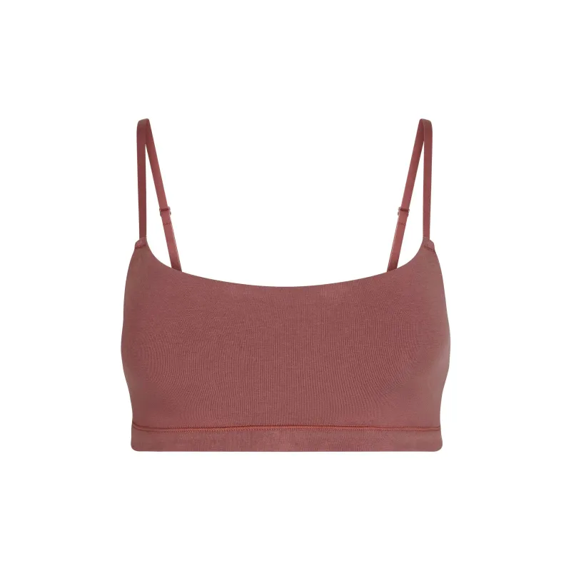SKIMS SS25 COTTON JERSEY SCOOP BRALETTE Bra Women's-0