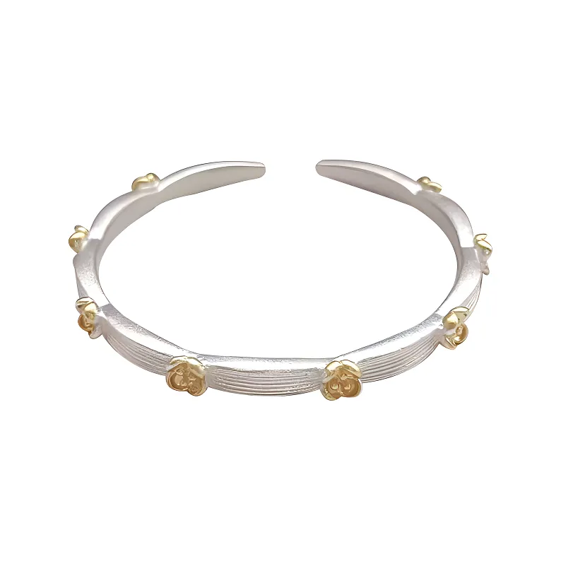 Bowl S999 Fine Silver Bangles Unisex-6