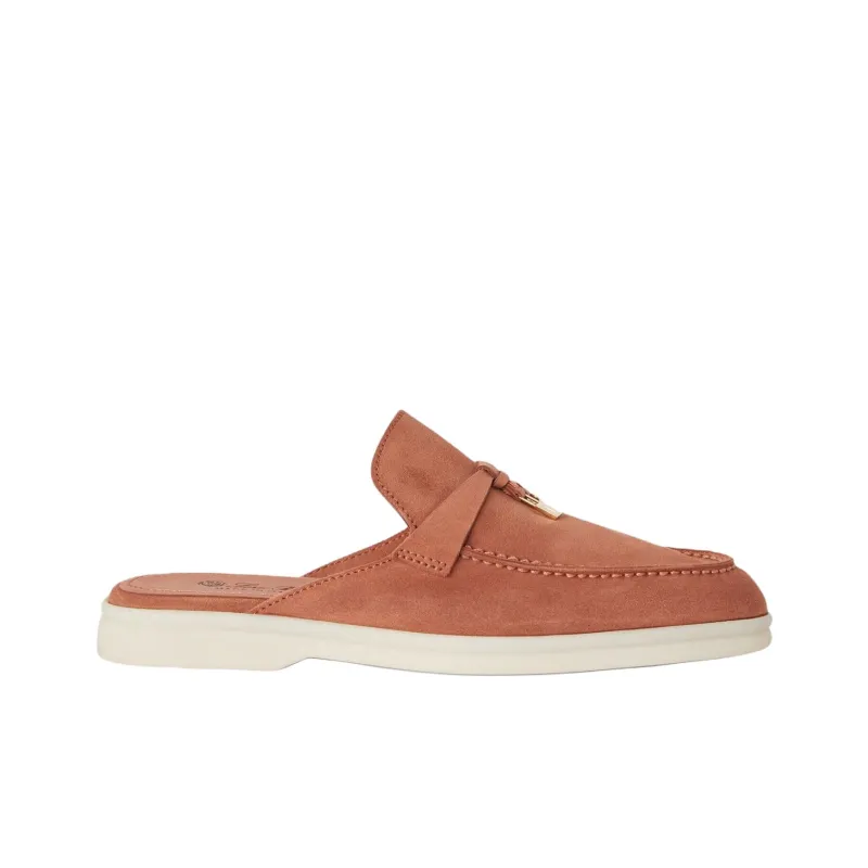 Loro Piana Closed Toe Slippers Women's Dark Orange-1