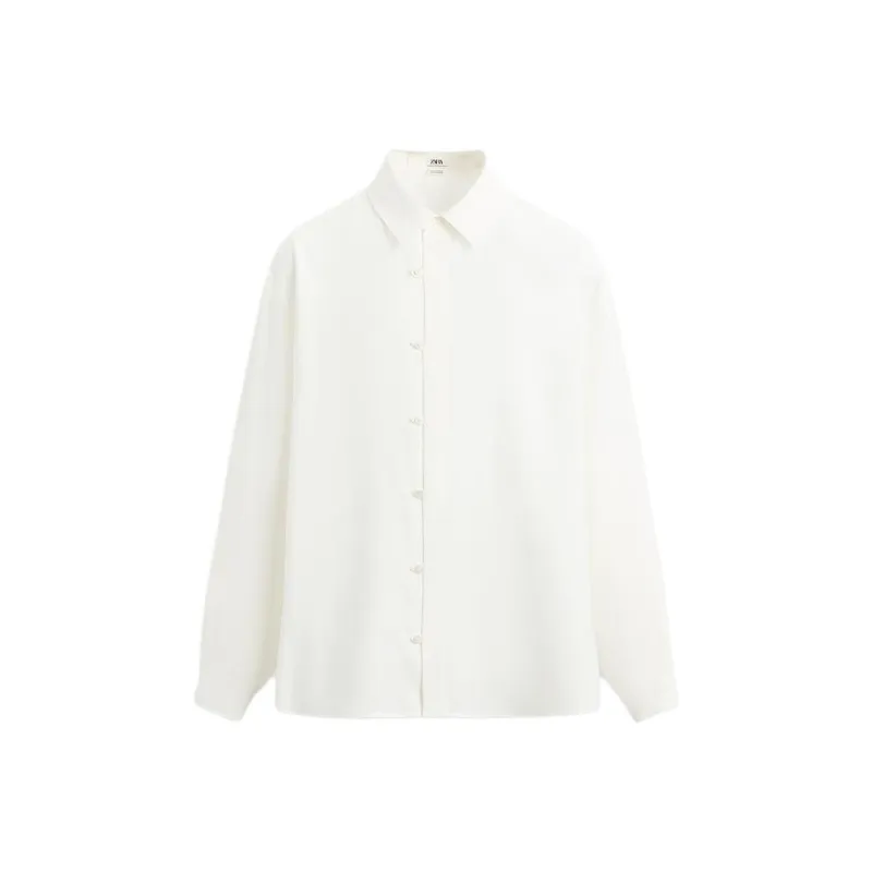 ZARA Shirts Men Frosted White-0