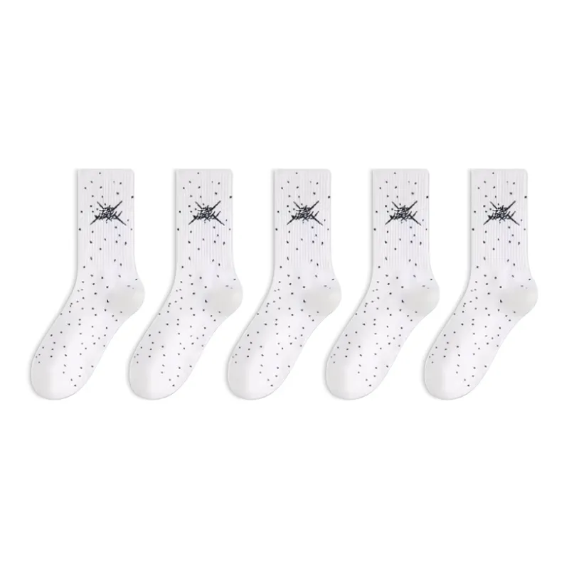 LUOLIAN Mid Calf Socks Men's 5 Pack-3