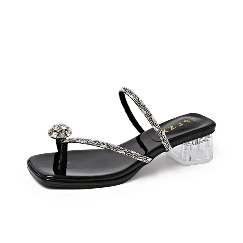 TATAYA Rubber Sole Slip Resistant Slide Slippers Women's-10