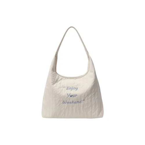 PAYOT Nylon Spring Outing On The Weekend Shoulder Bag Regular Women's Ecru