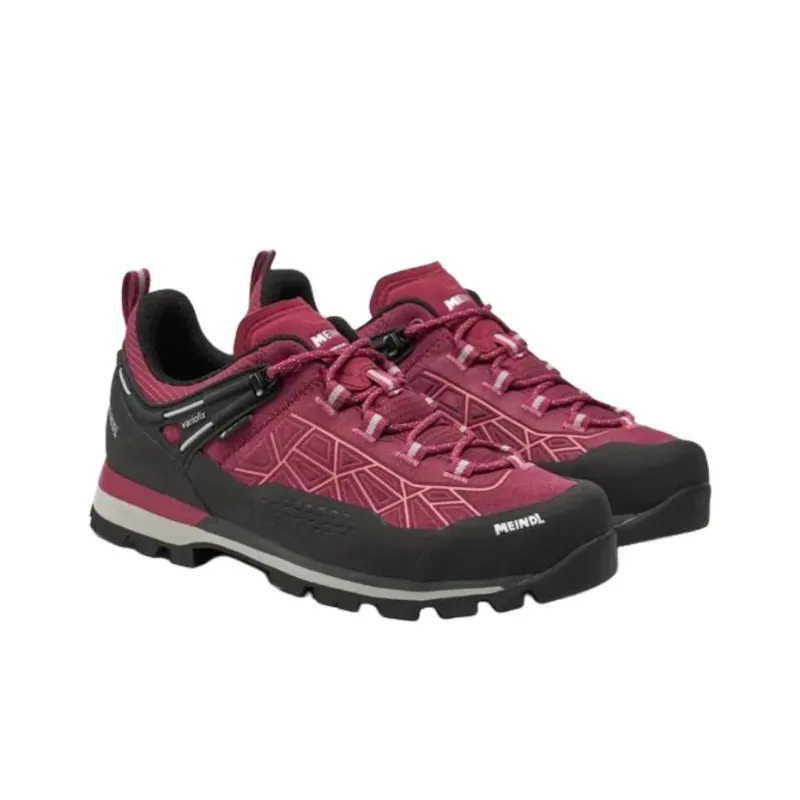 MEINDL Literock Anti Slip Wear Resistant Low Top Hiking Shoes Women's Dark Pink-1
