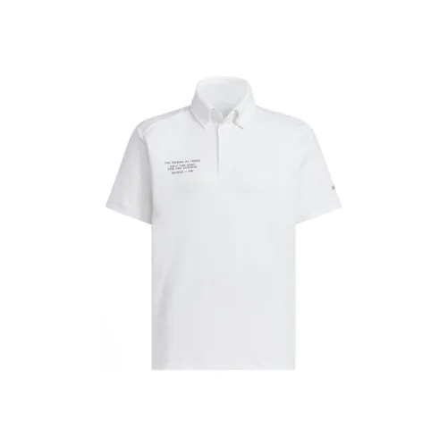 Adidas Clothing Polo Shirts Men White