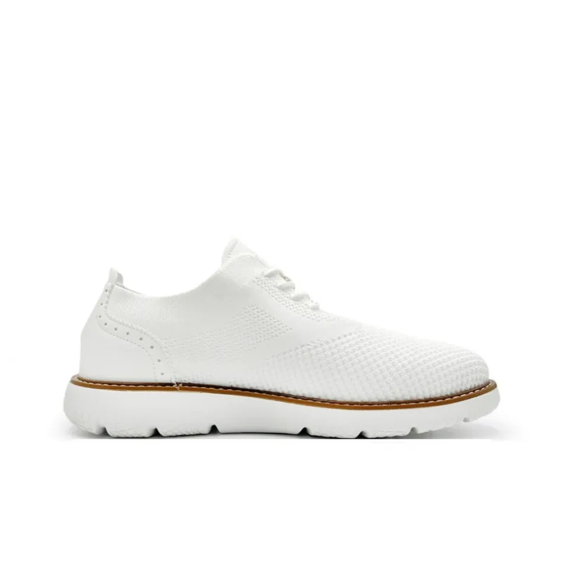 KYMOOU Slip Resistant And Breathable Low Top Casual Shoes Men's White-1