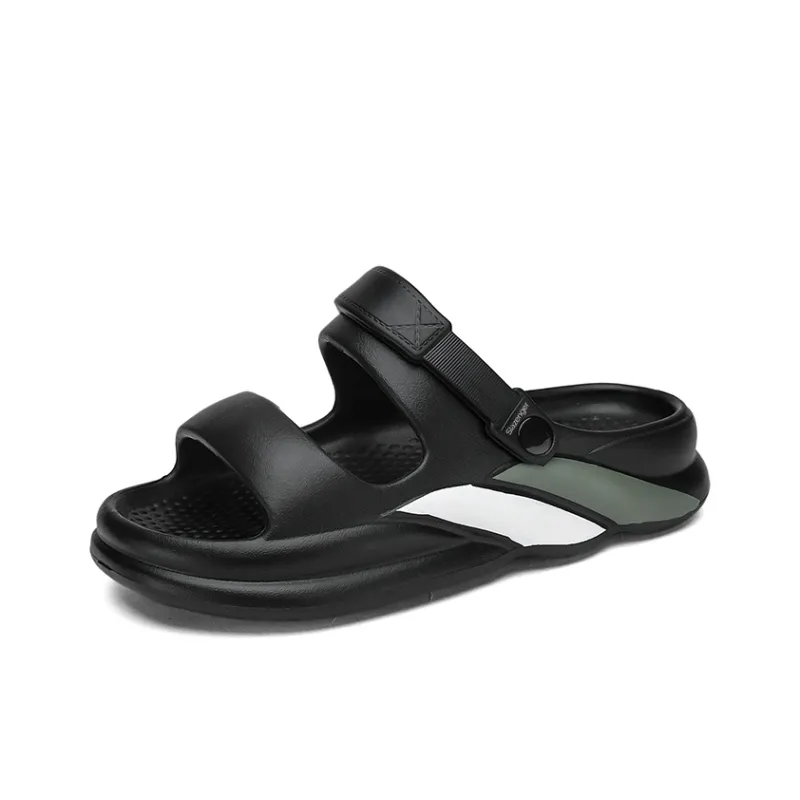 Slazenger Beach Sandals Unisex Black, Khaki-1