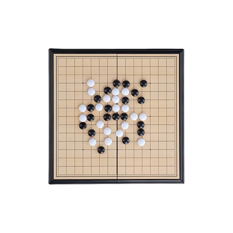 Lezhi By Me Magnetic Tubas Portable Foldable Chinese Checkers Five In A Row Chinese Chess Board Games-2