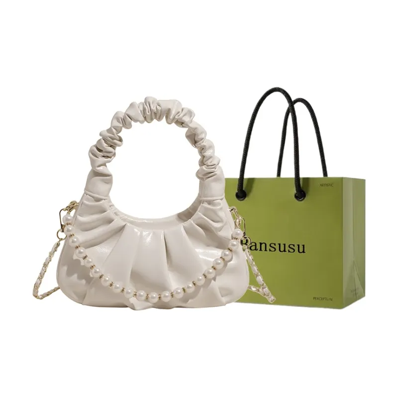 Bansusu PU One Shoulder Handbag Women's Yellow/White/Black/Pink-1