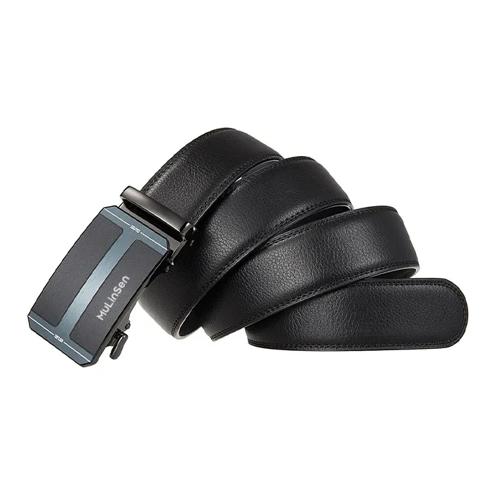 Mulinsen Cow Leather Belts Men's Width 3.5CM-2