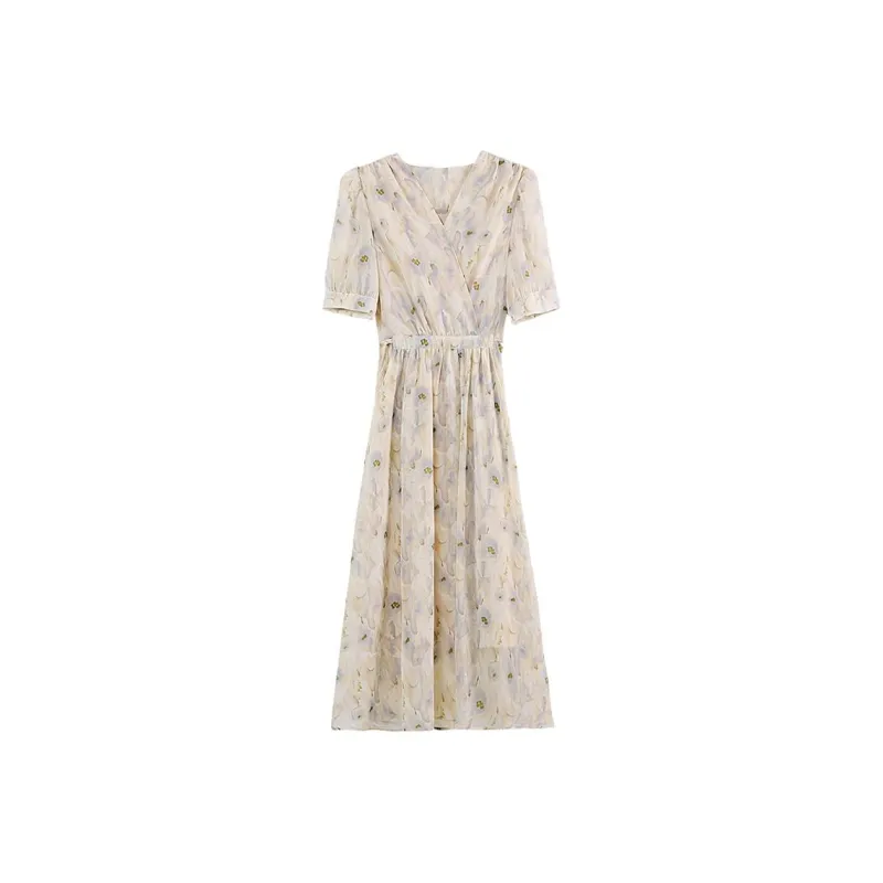 Mu Xiao Xin Short Sleeved Dress Women's-0