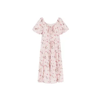 XIANGYING Short Sleeved Dress Women's