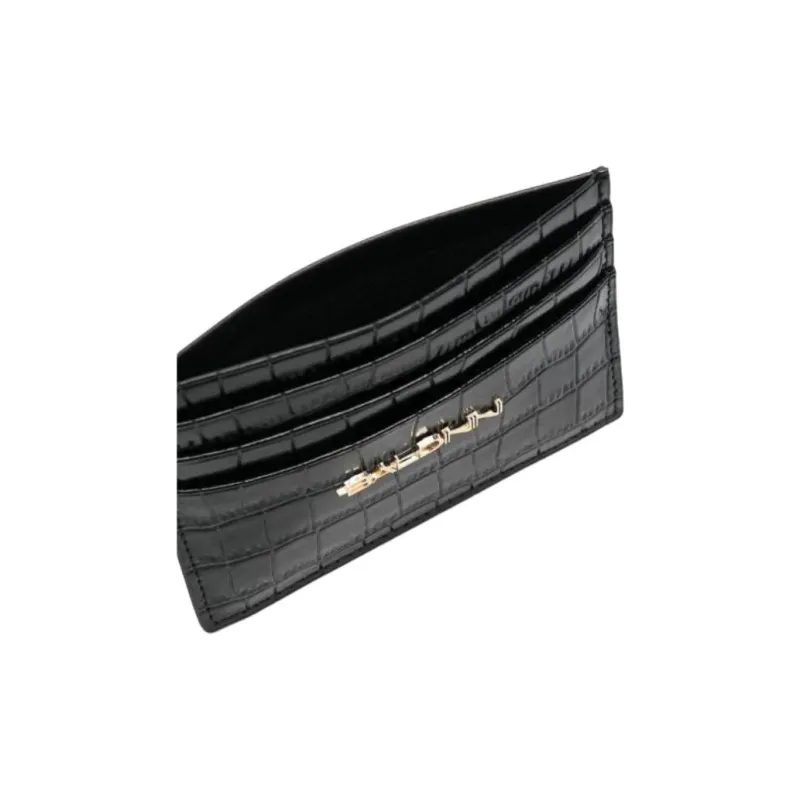 Baldinini Crocodile effect Card Holder-2