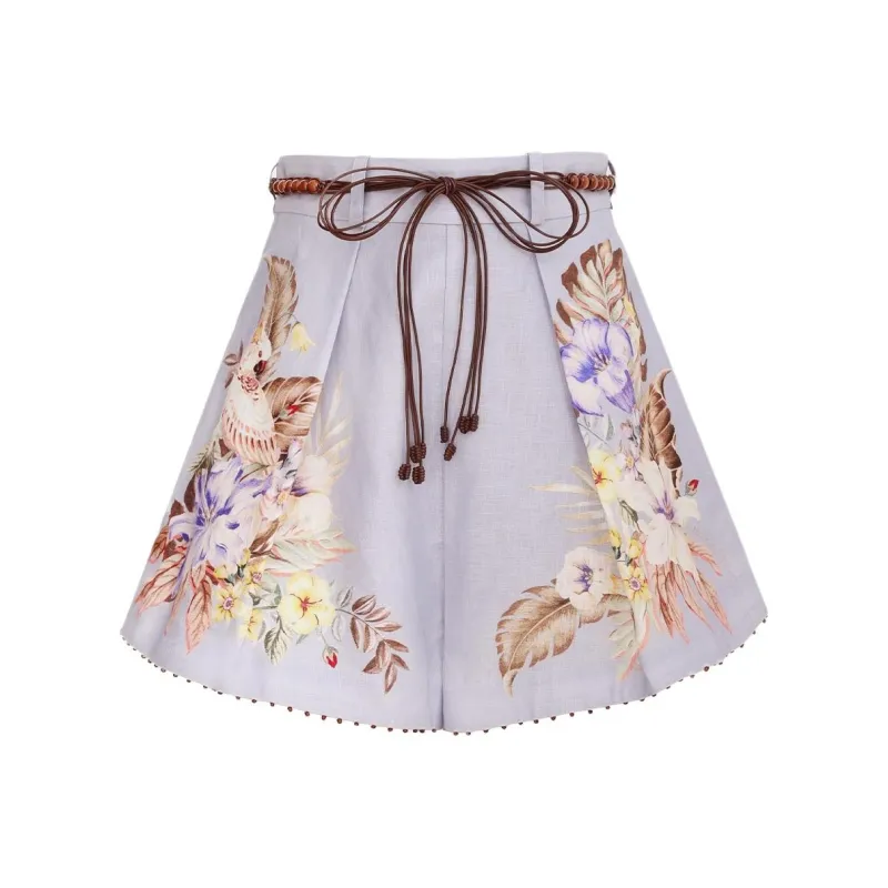 Zimmermann SS25 Casual Shorts Women's Pink Blue-0