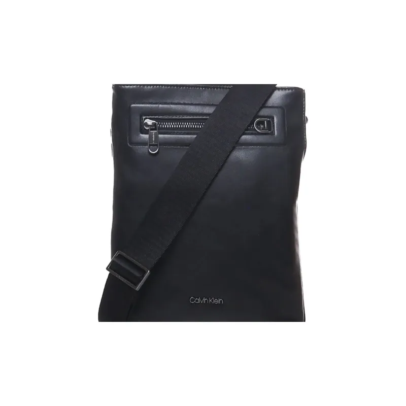 CALVIN KLEIN Polyester Shoulder Bag, Crossbody Bag Men's Black-4