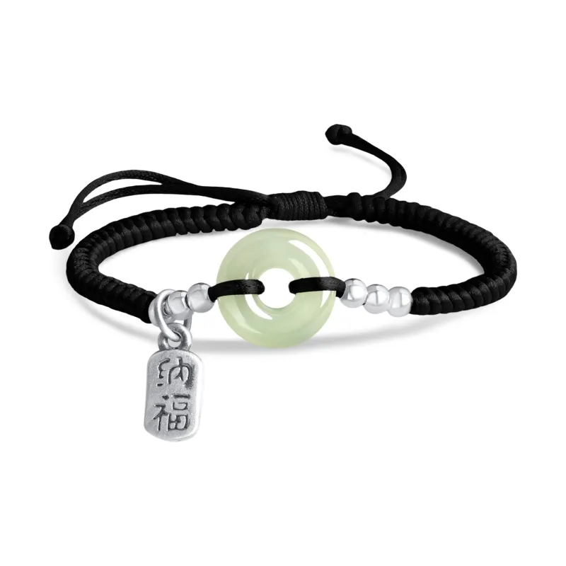 Lao Feng Xiang Bracelets White Jade/Pale Greenish White Jade Unisex-5