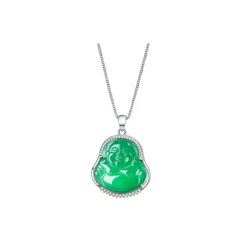 FR Chalcedony Jade Necklaces Women's