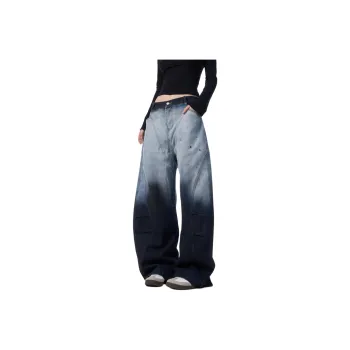 NEVER RULE Jeans Unisex Blue