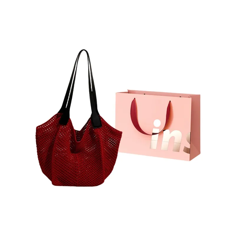 WHEELY BABY+ Knitted Fabric Shoulder Bag Women's Multicolor-7