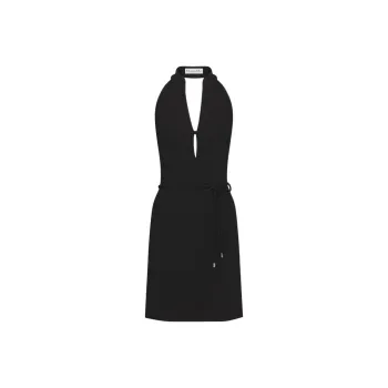 DIOR Sleeveless Dress Women's Black