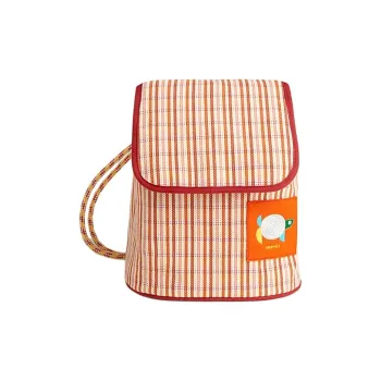 HERMES 100% Cotton Backpack Unisex Orange