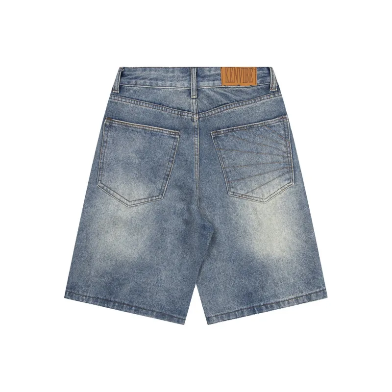 HLPT Denim Shorts Unisex Blue-1