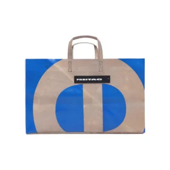 FREITAG PVC Tote Bag, Shopping Bag, Handbag Tubas Unisex Blue & Gray