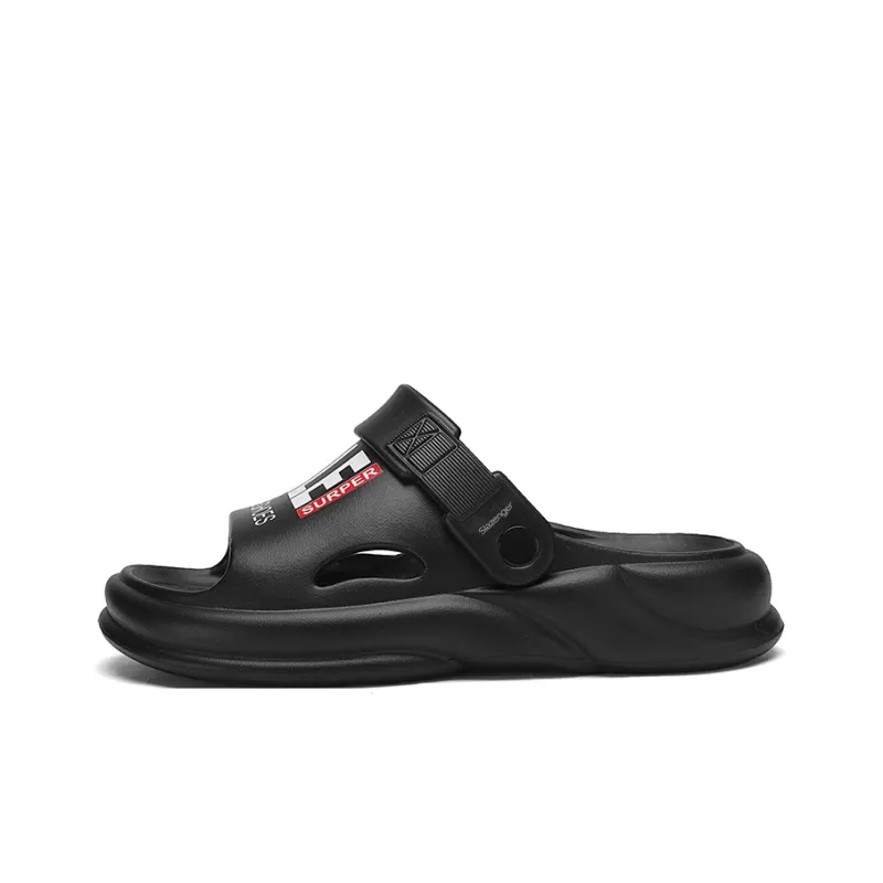 Slazenger Beach Sandals Unisex Khaki, Black-5
