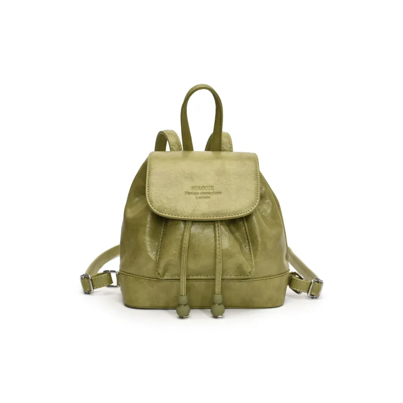ZAVC PU Backpack Women's Black/White/Purple/Yellow/Green-20