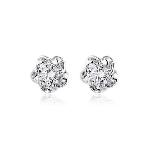 Shiban S925 Silver Stud Earrings Unisex