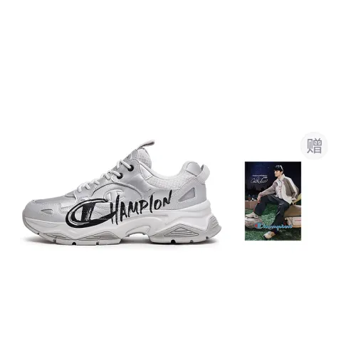 Champion Balance Low Top Chunky Sneakers Women's Silver White/Black