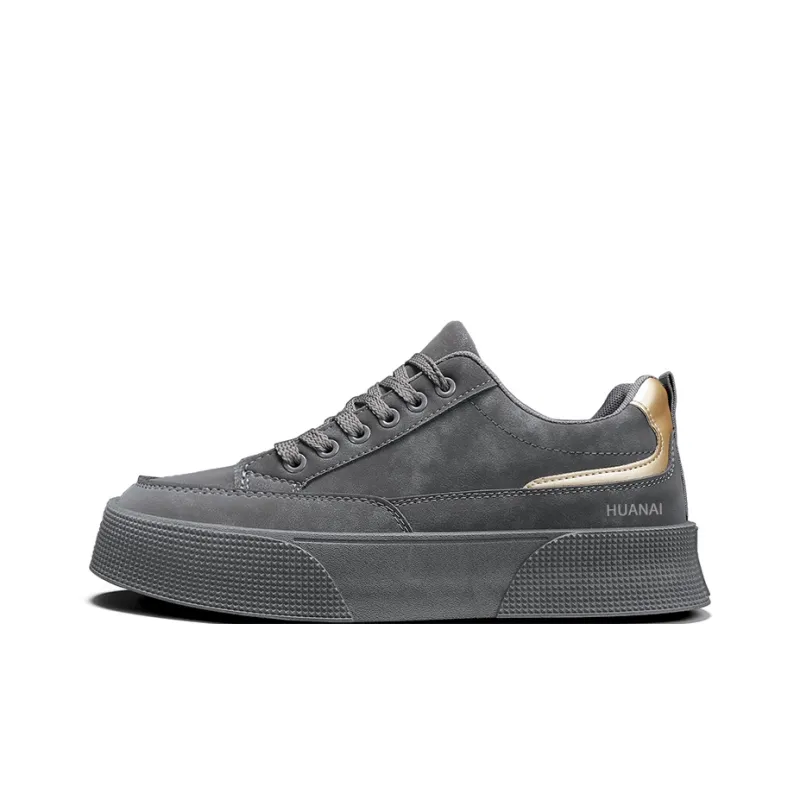 HUANAI Slip Resistant, Abrasion Resistant, Lightweight, Breathable Low Top Skateboard Shoes Men's-4