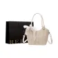 Ecru+Pendant+Shopping Bag