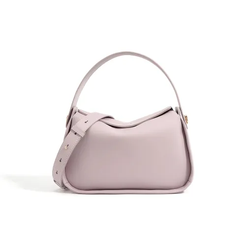 COURONNE Cow Leather Handbag Women's Pink Purple/Sandy Brown/Milk Apricot Gray